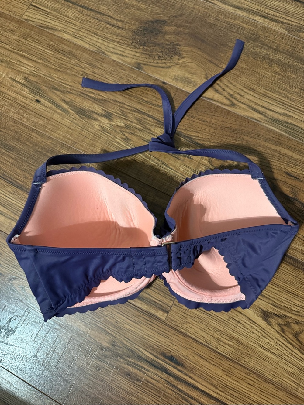 Victoria's Secret Deep Purple Halter swim top 36DD - Picture 2 of 3